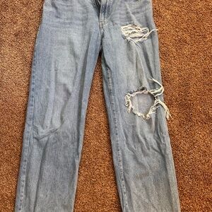 Levi's Light Blue Distressed Boyfriend Jeans